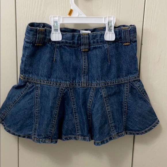 Gymboree Flared Denim Skort with Buttons - Picture 4 of 6